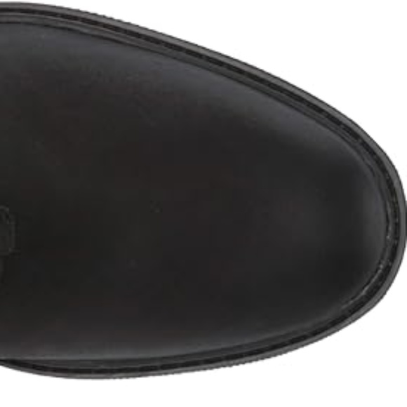 UGG Wylma Black Oiled Leather Moto Booties 1113422 Buckle Western Ankle Boots 7 - Picture 7 of 14